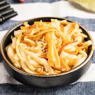 山民金针菇脆笋150g袋装下饭菜熟食即食开胃菜咸菜温州特产包邮