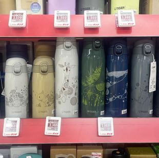 新款 日本进口tiger虎牌儿童保温杯幼儿园宝宝小学生卡通水杯子MCT