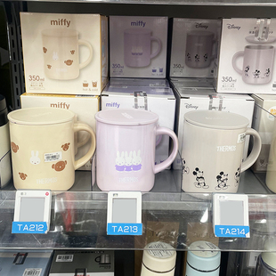 新款 进口膳魔师保温杯儿童不锈钢马克杯带盖卡通水杯限量 日本原装