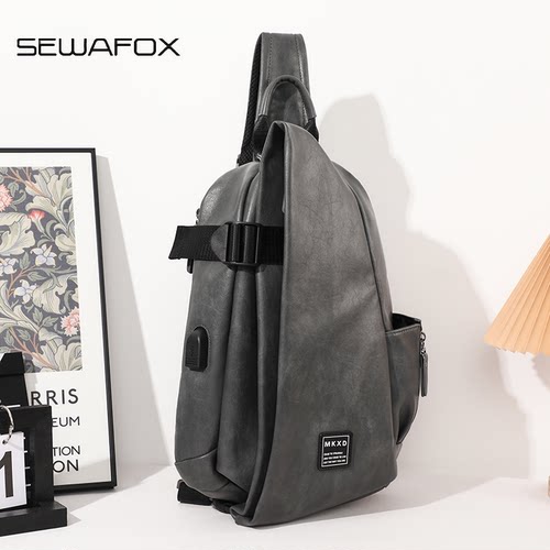 SEWAFOX/塞瓦狐休闲斜挎包胸包男