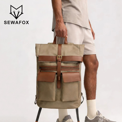 SEWAFOX/塞瓦狐男士通勤双肩包女