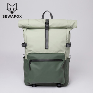 户外防水男士双肩包大容量出差旅行电脑背包男款商务通勤书包男包