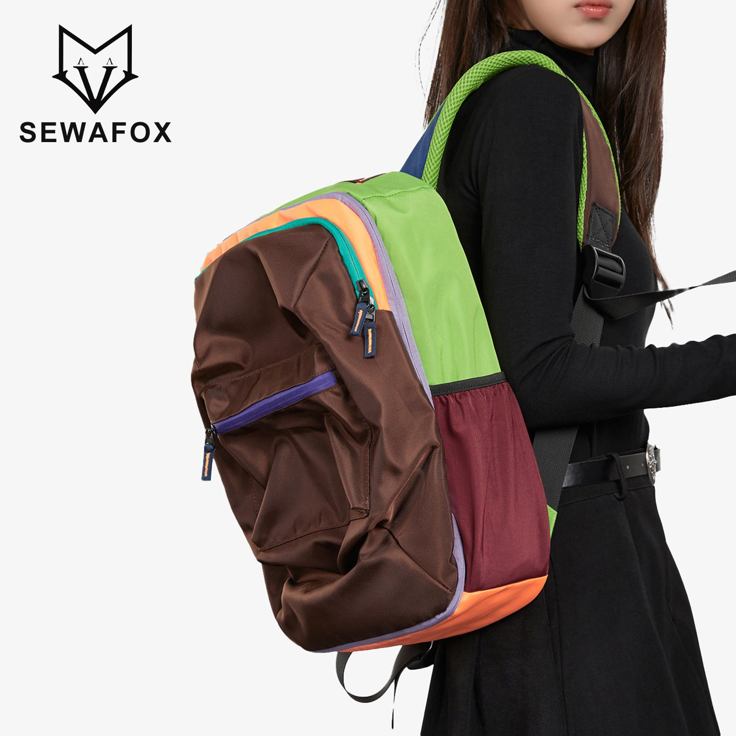 书包女双肩包旅行轻便高颜值韩系运动外出短途14寸电脑小背包女生