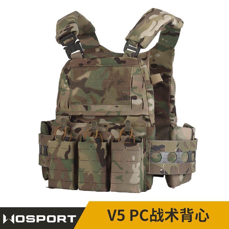 法老风格FCPC V5战术背心 迷彩快拆卸多功能MOLLE背部拉链系统