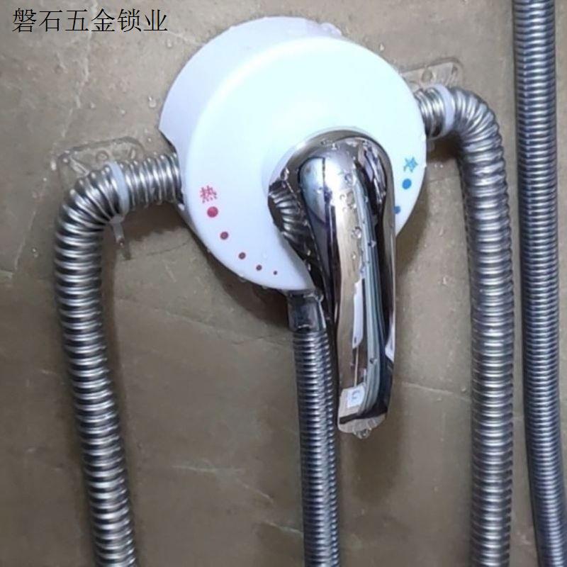 贴墙式混水阀家用电热水器配件止回阀单向阀明装电镀款混水阀通.