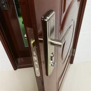 铜锁芯锁体加厚把手通用型大门入户门锁家用门锁防盗门拉手套装.