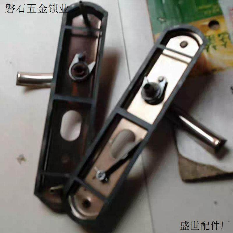 加厚进户防盗门把手拉手通用型手柄老式家用门锁配件实心手柄面.