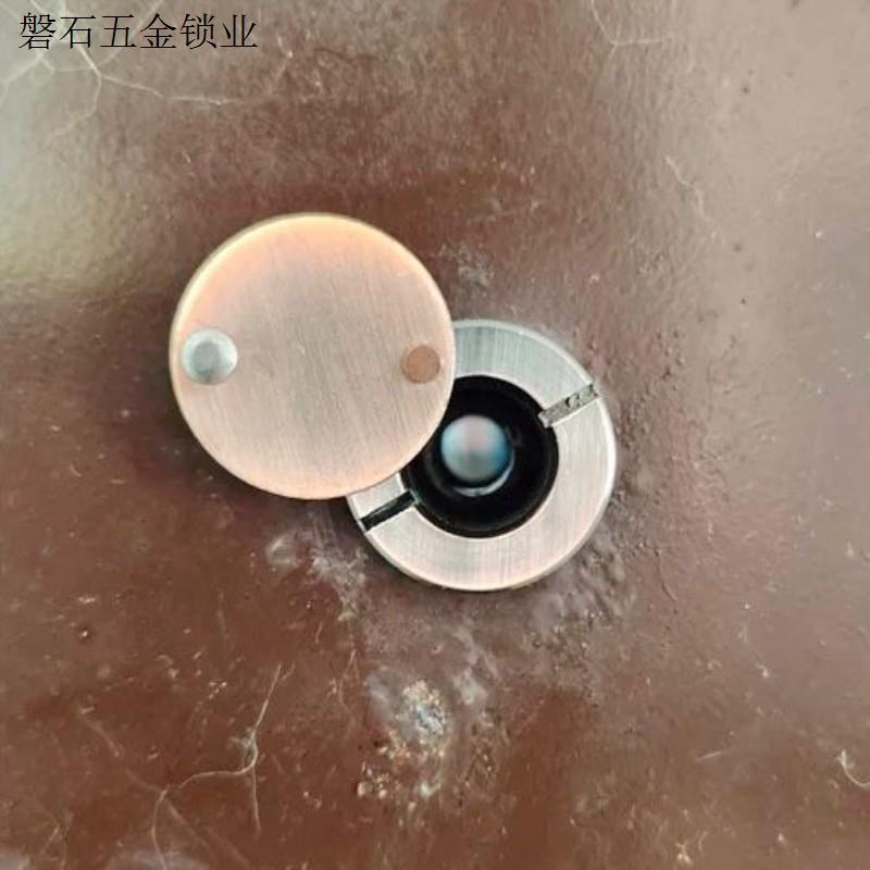 防撬猫眼堵孔通用遮挡盖入户门二合一防盗门门镜广角家用高清可.