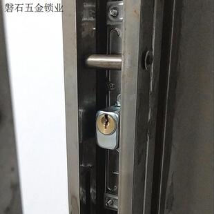 全铜头门锁老式防盗锁双舌推拉门栅栏大门移门锁铁拉闸门锁大小.
