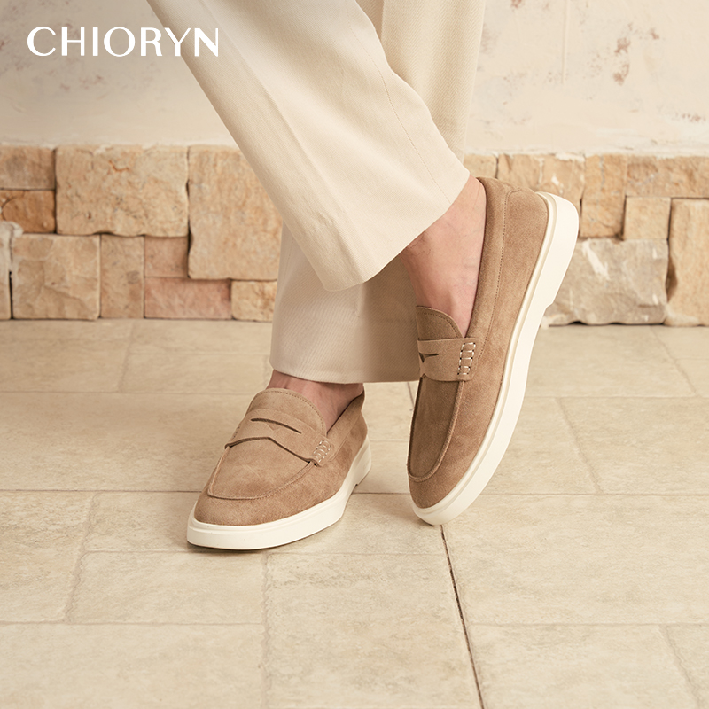 胎牛绒乐福鞋皮鞋男chioryn青润