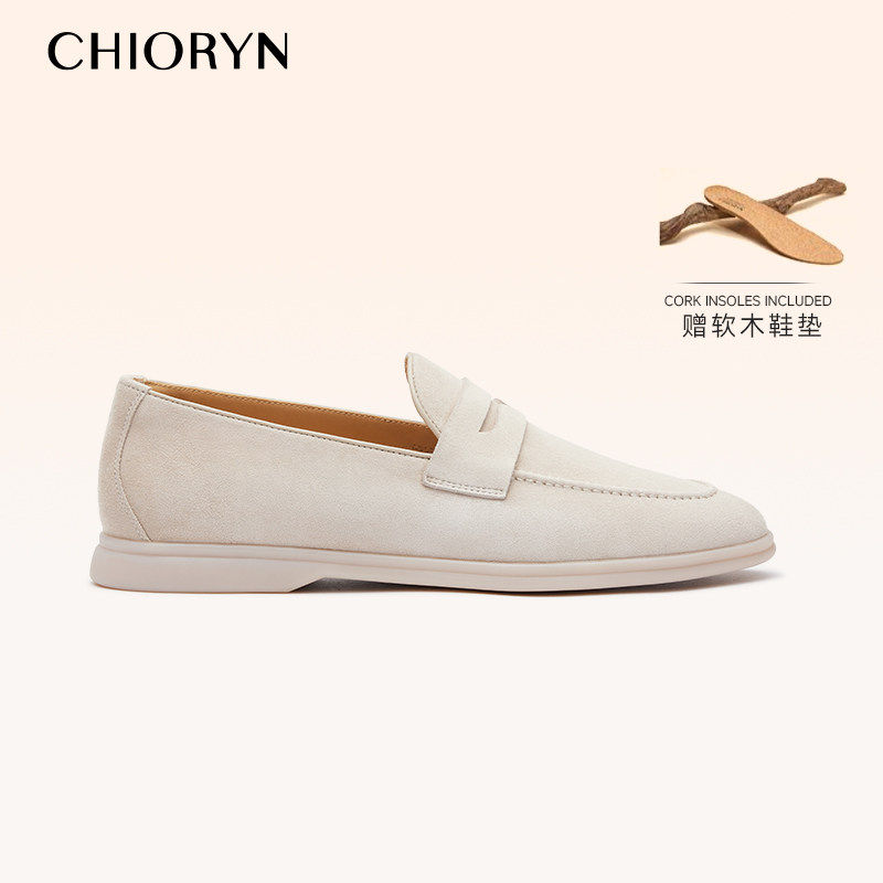 【 Little Sheepskin 】chioryn Qingrun LP Men's soft-soled casual leather shoes with loafers on one foot summerwalk thumbnail 5