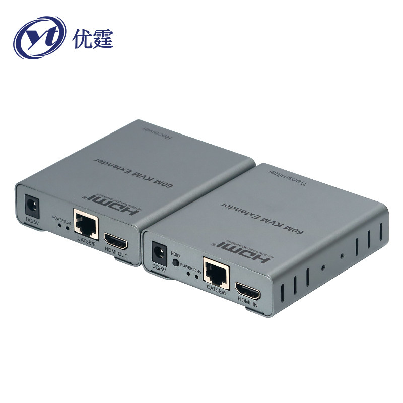 KVM传输器HDMI网线延长优霆60米图片
