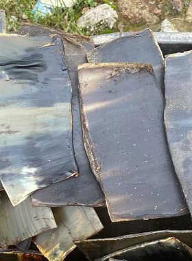 正品牛角胚半成品牛角片薄片板料DIY刮痧刀柄料手工Dy制作纯天然
