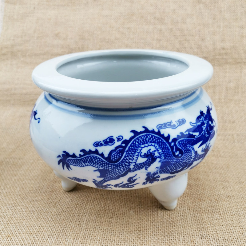 陶瓷景德镇香炉青花家用
