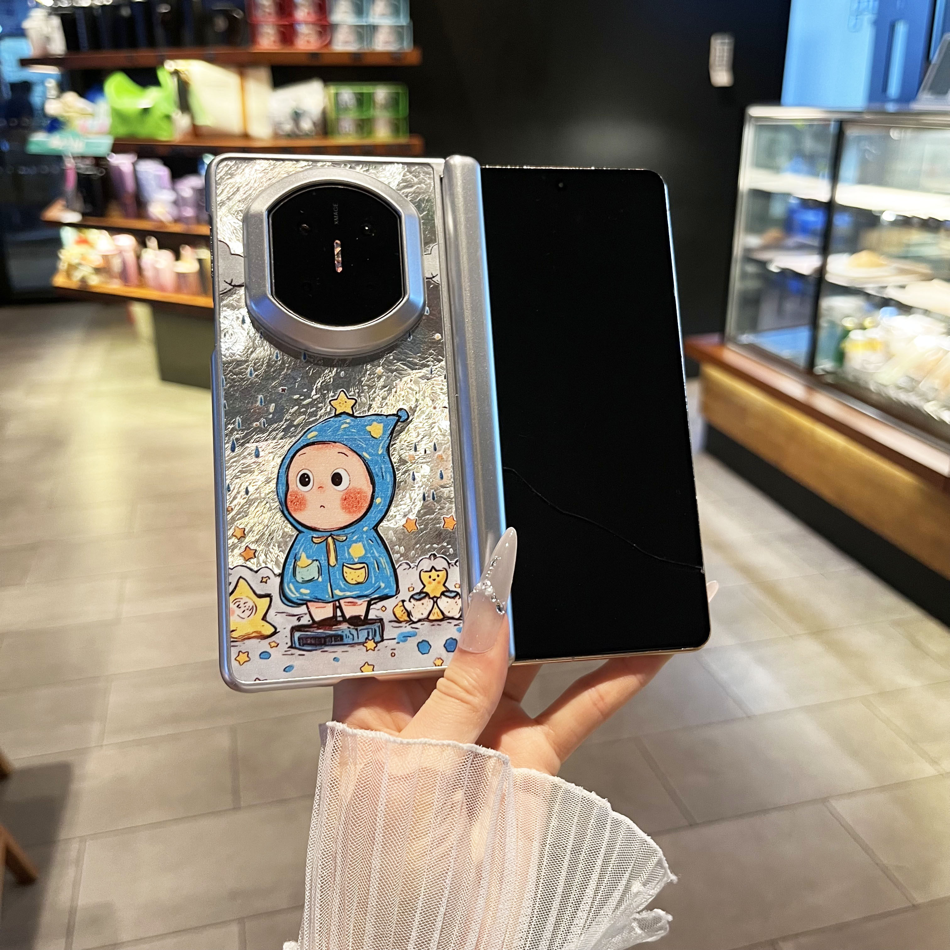 适用华为matex7手机壳星星人
