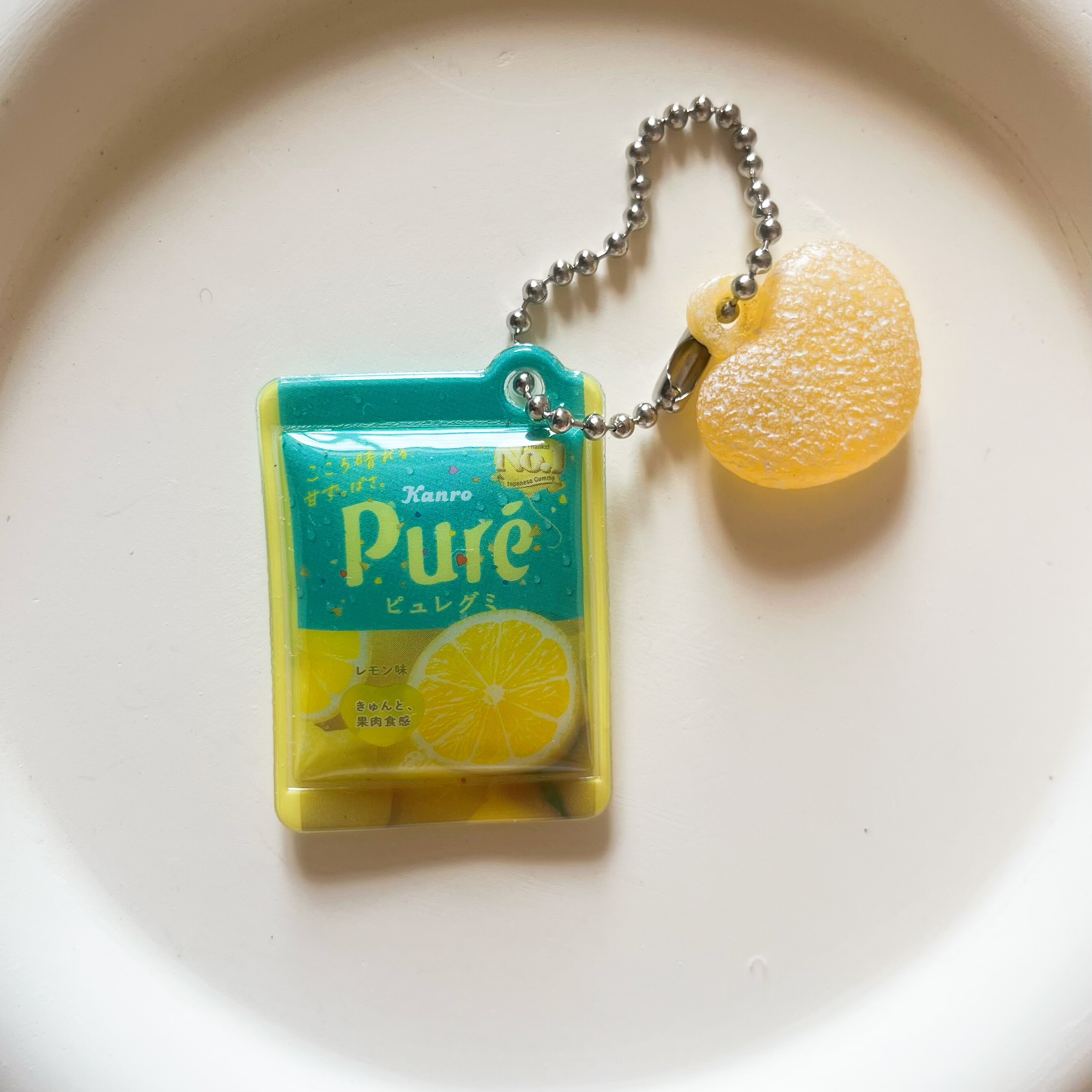 thumbnail for Genuine Bandai BANDAI Pure Gumi Juice Gummies Snacks 12 Food and Play Pendants Candy Miniature Bulk