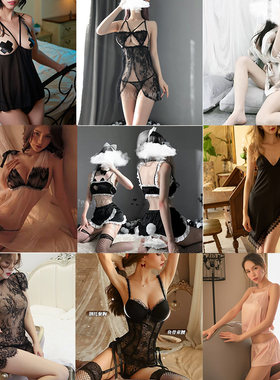 高端清仓睡裙女时尚性感吊带短裙纯色超薄家居睡衣搭配情调舒适