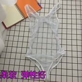 性感全透明连体衣超薄冰丝型网纱紧身丁字裤 泳衣 勒露背夏内衣内裤