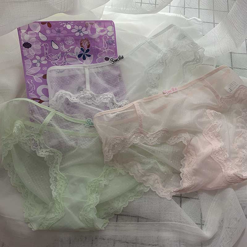 透明冰丝内裤女夏天性感蕾丝边轻薄网纱柔软透气新款欧美性惑三角,女士内衣/男士内衣/家居服,女三角裤,淘宝优惠券,粉丝福利购,淘宝优惠卷