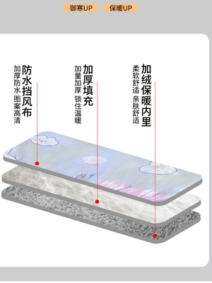 2024电动车挡风被冬季加大加宽加厚