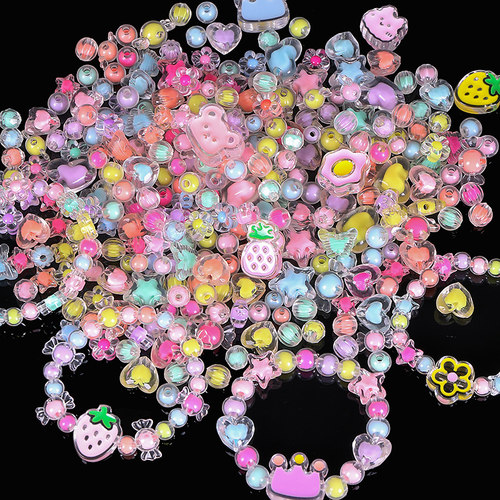 感恩节幼儿园手工diy串珠手链