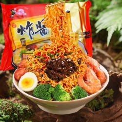 青援御品炸酱面方便面干拌泡面98g/袋经典老味道夜宵懒人速食整箱