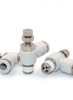 亚德客型ASLB型进气节流阀 ASL/PSL4-M5B ASL6-01B 8-02B 10-03B