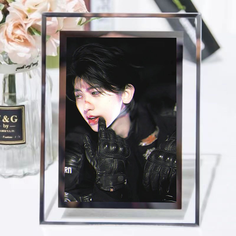 蔡徐坤周边ikun水晶相框摆件定制