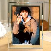 周翊然周边水晶相框照片桌面立牌摆件送朋友精致礼物装 饰画可定制