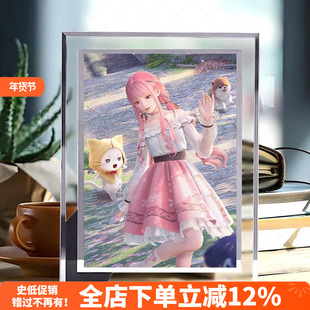 无限暖暖周边水晶相框桌面卧室摆件送朋友闺蜜二次元礼物定制现货