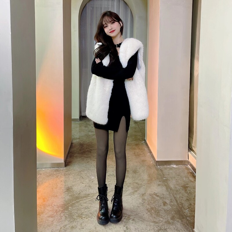 卡卡百搭加绒黑丝空姐袜女神裤