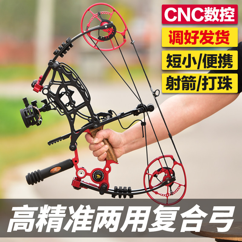 烈火钢珠弓恶棍两用弓复合躬打钢珠弓箭射箭器材复合工箭射鱼弓箭