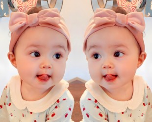 宝宝图片墙贴备孕年画娃娃送子图画报贴画龙凤胎可爱海报婴儿画相