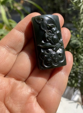 年年有余莲花青玉精致情侣