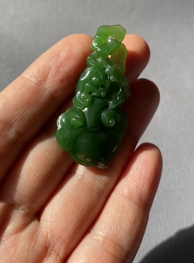 原创玉如意天然和田玉手工男女