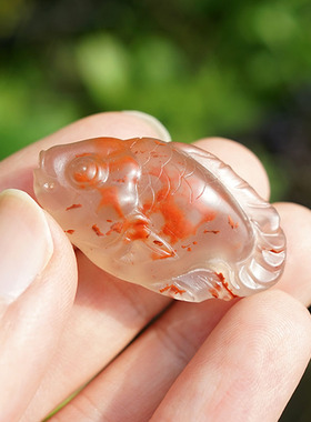 吊坠南红玛瑙小鱼男女民族风