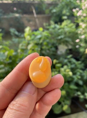 天然缅甸黄玉全手工设计雕刻