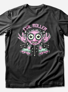 BLADE CLUB「滑行怪物」  Evil Roller No.3 轮滑纯棉运动T恤