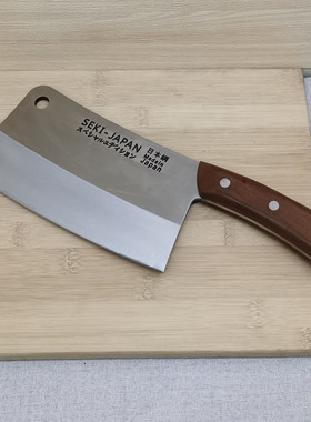 日本SEKI不锈钢家用加厚砍骨刀中式厨房菜刀进口刀商用专用斩骨刀