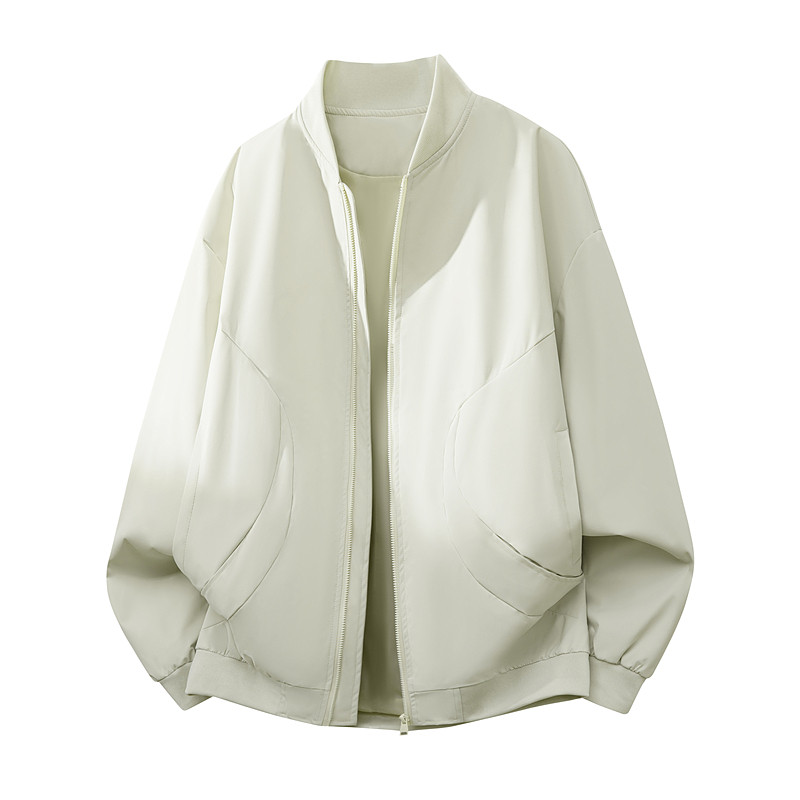 men's casual jacket2025春秋款商务休闲上衣立领夹克潮男装外套图片