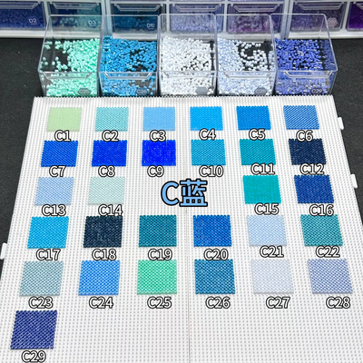 C色系随心淘拼豆MARD黄豆豆婆娑拉比COCO同款货源2.6mm拼豆补充包