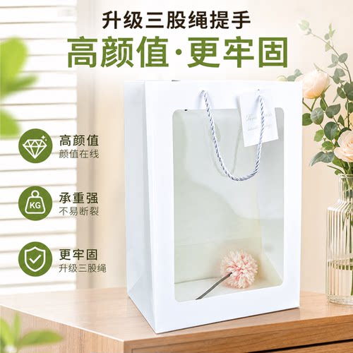 满天星大花束情人节网红手提袋