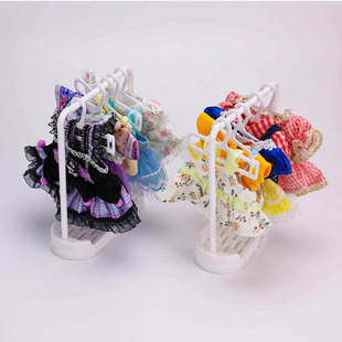 Labubu衣架40cm20cm玩偶bjd娃娃衣柜衣挂棉花娃娃17cm拉布布衣架