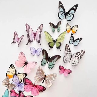 3D立体仿真蝴蝶客厅墙面装饰品墙贴卧室房间贴画幼儿园创意冰箱贴