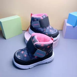 卡特兔学步鞋冬款大棉鞋雪地靴稳步鞋冬季北方棉鞋厚棉鞋女宝婴童