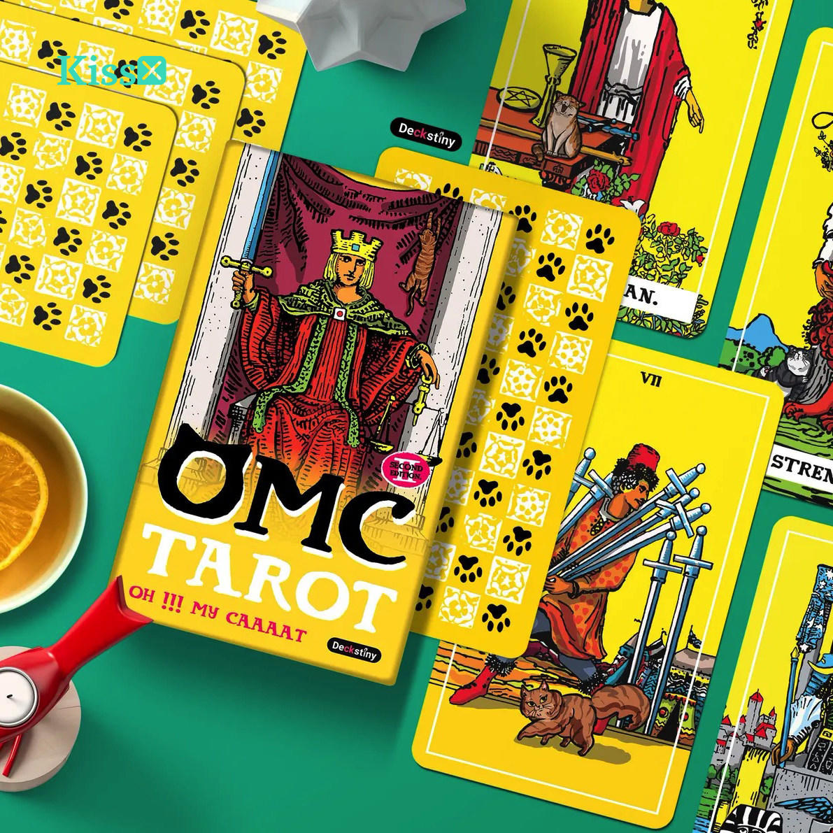 【现货】进口正版 喔！我的猫塔罗牌 OMC Tarot 第二版