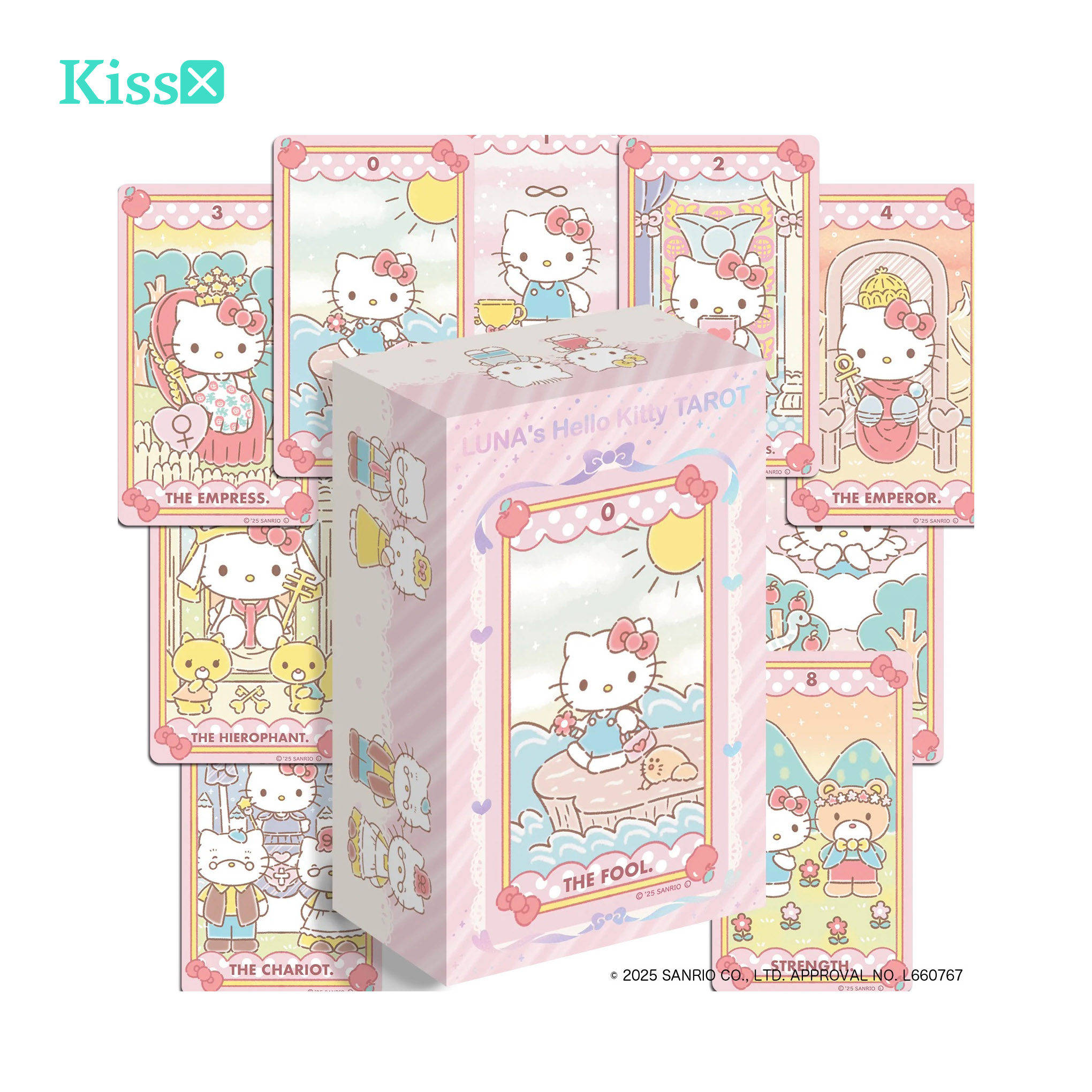 【现货】进口正版 三丽鸥凯蒂猫塔罗牌 Hello Kitty Tarot 卡罗牌