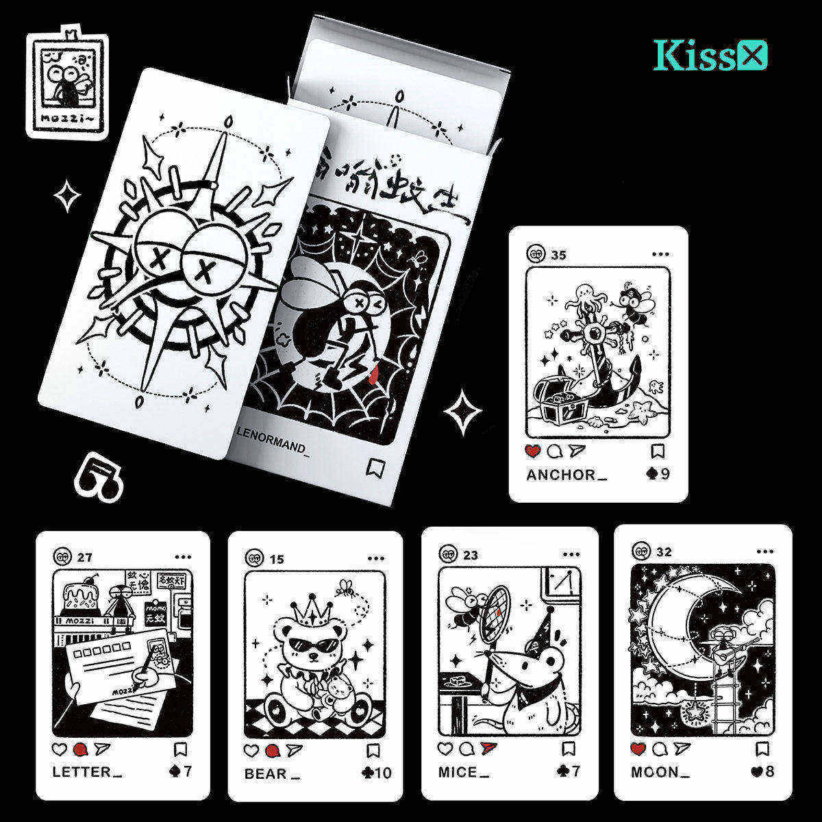 【现货】原创正版嗡嗡蚊生塔罗牌雷诺曼Buzzing Mosquitoes Tarot