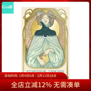 【现货】进口正版烫金虚幻缥缈愿景塔罗牌Ethereal Visions Tarot