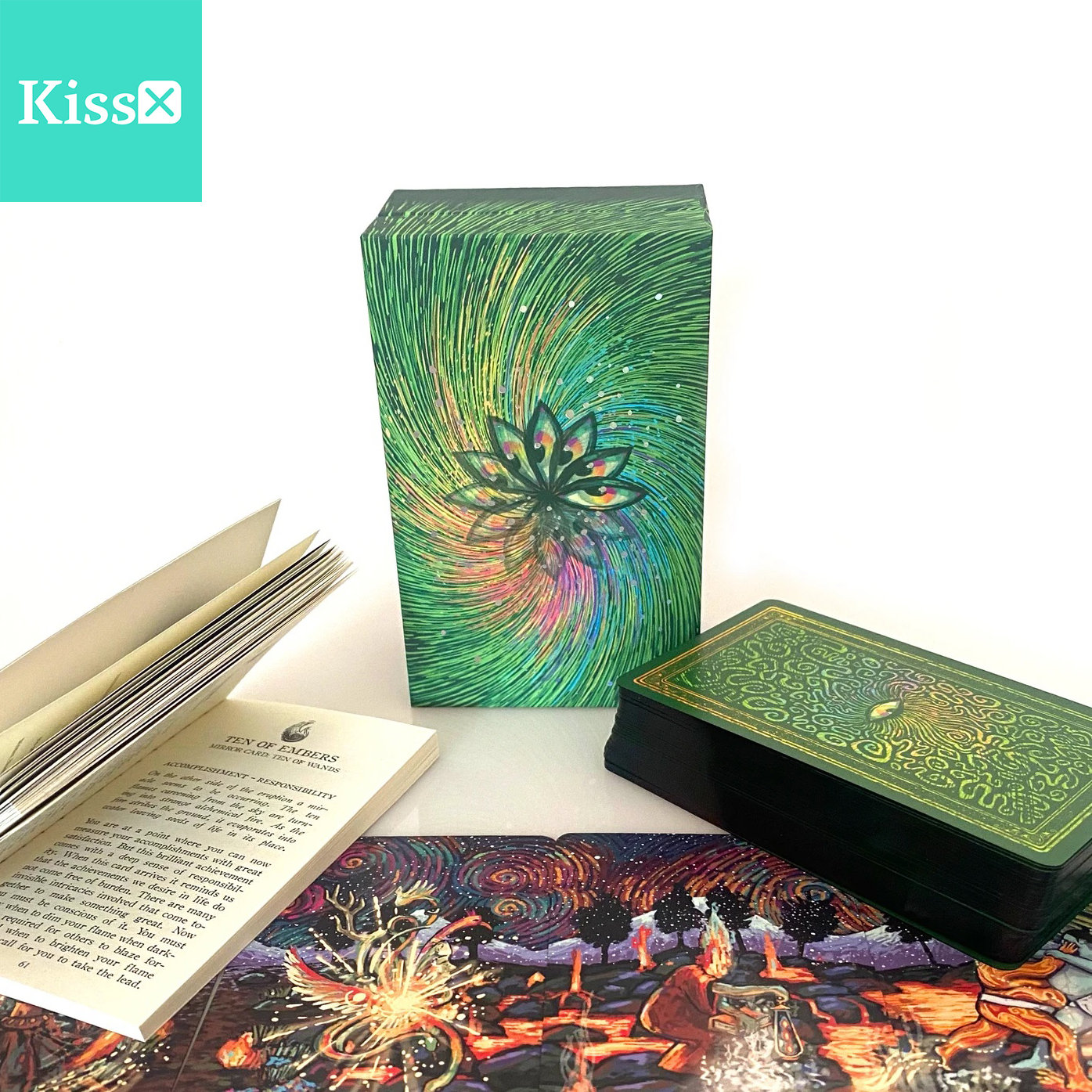 进口第二版绿色棱镜神谕卡塔罗牌